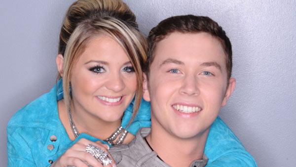 Lauren Alaina and Scotty McCreery appear in a promotional photo for American Idol. - Provided courtesy of Michael Becker / FOX Lauren Alaina and Scotty McCreery appear in a promotional photo for American Idol. - Provided courtesy of Michael Becker / FOX