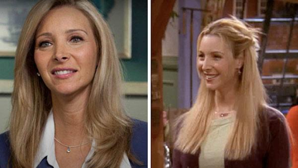 Lisa Kudrow appears in a promotional photo for her online series 'Web Therapy,' which is set to air on the Showtime cable television network in July 2011. / Lisa Kudrow appears in a scene from 'Friends.'
