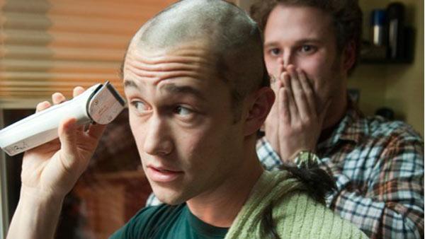 Joseph Gordon-Levitt and Seth Rogen appear in a still from their 2011 film, 50/50. - Provided courtesy of Summit Entertainment Joseph Gordon-Levitt and Seth Rogen appear in a still from their 2011 film, 50/50. - Provided courtesy of Summit Entertainment