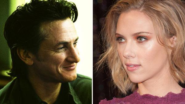 Sean Penn appears in a still from his 2003 film, '21 Grams.'/Scarlett Johansson arrives for the 83rd Annual Academy Awards at the Kodak Theatre in Hollywood, CA February 27, 2011.