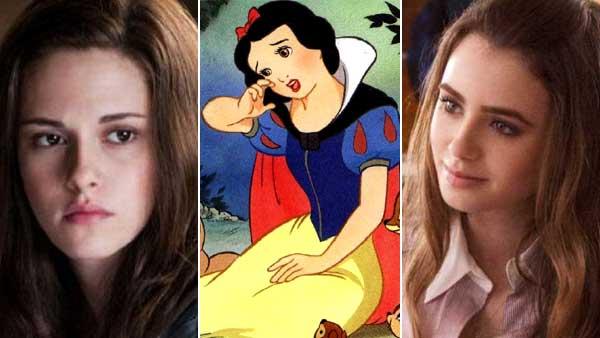 R to L: Kristen Stewart in a scene from the 2010 film Twilight: Elclipse,A scene from the 1937 animated feature Snow White, Lily Collins in a scene from the 2009 film The Blind Side. - Provided courtesy of Summit Entertainment / Disney / Alcon Entertainment R to L: Kristen Stewart in a scene from the 2010 film Twilight: Elclipse,A scene from the 1937 animated feature Snow White, Lily Collins in a scene from the 2009 film The Blind Side. - Provided courtesy of Summit Entertainment / Disney / Alcon Entertainment