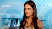 Katie Holmes talks to OnTheRedCarpet.com at the Women In Film gala on June 17, 2011. - Provided courtesy of OTRC