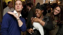 Prince William dances the Swag Dance with Vanessa Boateng as his wife, Kate, the Duchess of Cambridge, looks on during their visit to Centrepoints Camberwell Foyer in London on Dec. 21, 2011. - Provided courtesy of Prince of Wales Media Centre