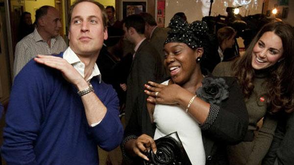 Prince William dances the Swag Dance with Vanessa Boateng as his wife, Kate, the Duchess of Cambridge, looks on during their visit to Centrepoints Camberwell Foyer in London on Dec. 21, 2011. - Provided courtesy of Prince of Wales Media Centre Prince William dances the Swag Dance with Vanessa Boateng as his wife, Kate, the Duchess of Cambridge, looks on during their visit to Centrepoints Camberwell Foyer in London on Dec. 21, 2011. - Provided courtesy of Prince of Wales Media Centre