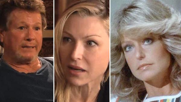 Ryan ONeal and Tatum ONeal appear in scenes from the 2011 OWN show Ryan and Tatum. / Farrah Fawcett appears in a scene from the 1970s series Charlies Angels. - Provided courtesy of ABC / OWN Ryan ONeal and Tatum ONeal appear in scenes from the 2011 OWN show Ryan and Tatum. / Farrah Fawcett appears in a scene from the 1970s series Charlies Angels. - Provided courtesy of ABC / OWN