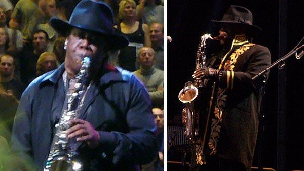 Clarence Clemons performs in concerts in 2007 and in 2009 in these royalty-free photos, posted online by fans.