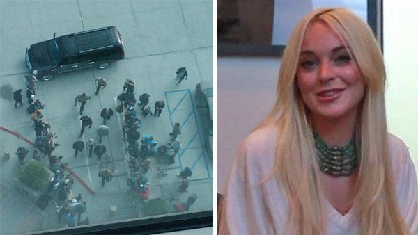 Lindsay Lohan arrives in court on June 23, 2011 for a probation meeting. / Lindsay Lohan appears in a still from her ad for Beezid. - Provided courtesy of OTRC / Beezid.com Lindsay Lohan arrives in court on June 23, 2011 for a probation meeting. / Lindsay Lohan appears in a still from her ad for Beezid. - Provided courtesy of OTRC / Beezid.com