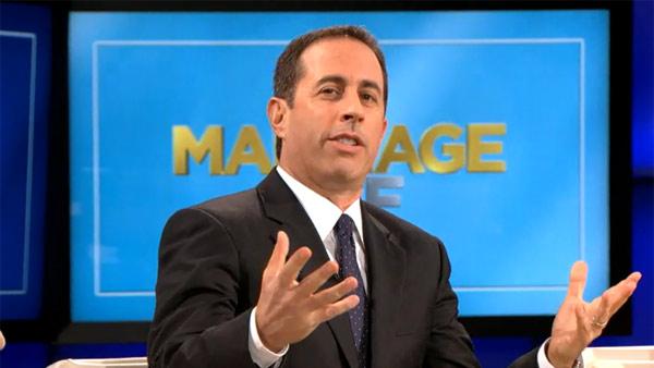 Jerry Seinfeld appears on the NBC show The Marriage Ref in an episode that aired on June 26, 2011. - Provided courtesy of NBC Jerry Seinfeld appears on the NBC show The Marriage Ref in an episode that aired on June 26, 2011. - Provided courtesy of NBC