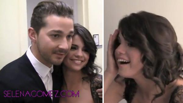 Selena Gomez poses for pictures with Shia LaBeouf in this YouTube video posted on her account on June 28, 2011. - Provided courtesy of youtube.com/user/SelGomez Selena Gomez poses for pictures with Shia LaBeouf in this YouTube video posted on her account on June 28, 2011. - Provided courtesy of youtube.com/user/SelGomez