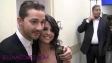 Selena Gomez poses for pictures with Shia LaBeouf in this YouTube video posted on her account on June 28, 2011. - Provided courtesy of youtube.com/user/SelGomez