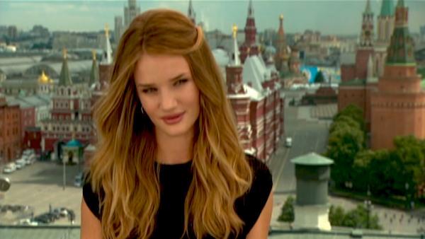 Rosie Huntington-Whiteley, a new comer to the Transformers franchise talks about her experience on the film.
