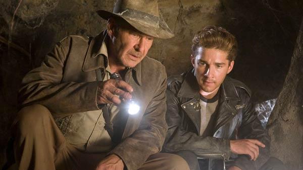 Harrison Ford and Shia LaBeouf appear in a scene from the 2008 film Indiana Jones and the Crystal Skull. - Provided courtesy of Lucasfilm Ltd. Harrison Ford and Shia LaBeouf appear in a scene from the 2008 film Indiana Jones and the Crystal Skull. - Provided courtesy of Lucasfilm Ltd.