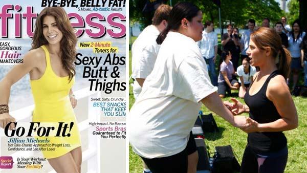 Jillian Michaels appears on the cover of Fitness magazines July/August 2011 issue. / Jillian Michaels and contestant Elizabeth appear on an episode of The Biggest Loser that aired on Sept. 21, 2010. - Provided courtesy of Trae Patton / NBC Jillian Michaels appears on the cover of Fitness magazines July/August 2011 issue. / Jillian Michaels and contestant Elizabeth appear on an episode of The Biggest Loser that aired on Sept. 21, 2010. - Provided courtesy of Trae Patton / NBC