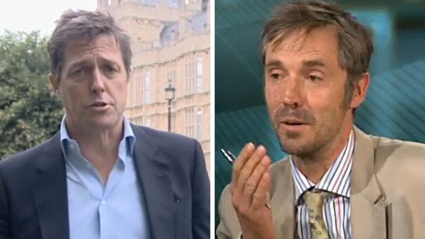 Hugh Grant and ex-News of the World journalist Paul McMullan speak to BBC News in July 2011. - Provided courtesy of BBC Hugh Grant and ex-News of the World journalist Paul McMullan speak to BBC News in July 2011. - Provided courtesy of BBC