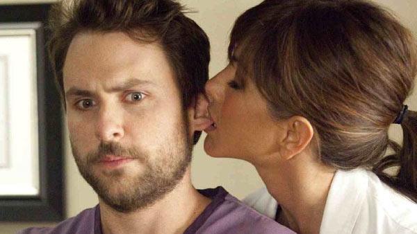 Jennifer Aniston and Charlie Day appear in a still from Horrible Bosses. - Provided courtesy of New Line Productions Inc. / John P. Johnson Jennifer Aniston and Charlie Day appear in a still from Horrible Bosses. - Provided courtesy of New Line Productions Inc. / John P. Johnson