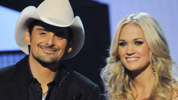 Brad Paisley and Carrie Underwood appear in a promotional photo for the 2010
