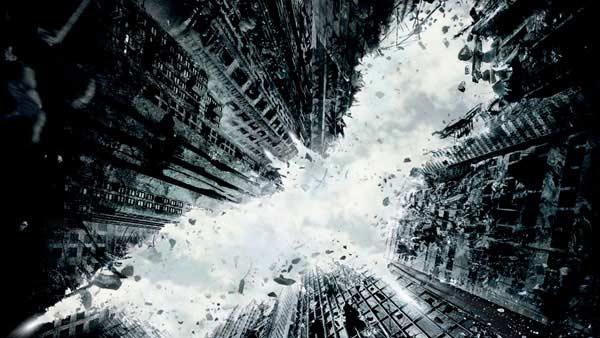 The promotional poster for Dark Knight Rises. - Provided courtesy of Warner Bros. Pictures The promotional poster for Dark Knight Rises. - Provided courtesy of Warner Bros. Pictures