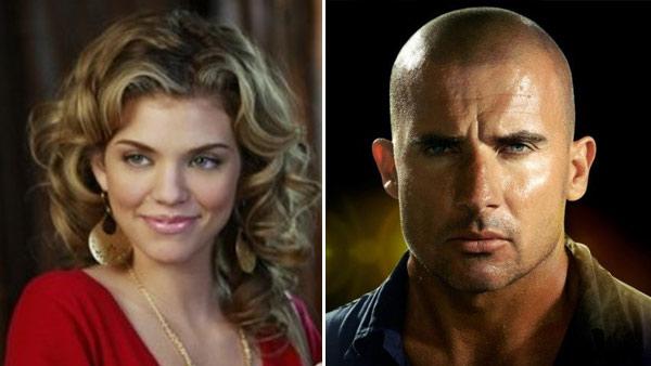 AnnaLynne McCord appears in a still from 90210. / Dominic Purcell appears in a still from Prison Break. - Provided courtesy of CW Television Network / Fox Network AnnaLynne McCord appears in a still from 90210. / Dominic Purcell appears in a still from Prison Break. - Provided courtesy of CW Television Network / Fox Network