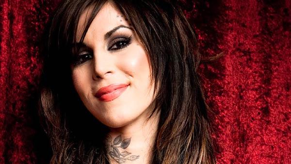 Kat Von D appears in a promotional photo for her TLC show LA Ink 