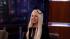 Lady Gaga talks before her performance on the...