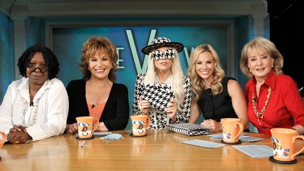 Lady Gaga co-hosts and performs on The View, on August 1, 2011. - Provided courtesy of ABC / ABC / Lou Rocco Lady Gaga co-hosts and performs on The View, on August 1, 2011. - Provided courtesy of ABC / ABC / Lou Rocco