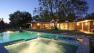 The backyard and pool of Miley Cyrus' Studio City home is seen in this photo provided by Tina Stern and Ewing and Assoc.
