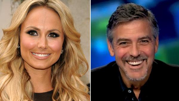 Left: Stacy Keibler arrives at the Spike TV Guys Choice Awards on Saturday, June 4, 2011, in Culver City, Calif. Right: George Clooney appears on Piers Morgan Tonight in an interview that airs on Jan. 21, 2011. - Provided courtesy of AP/Dan Steinberg/CNN Left: Stacy Keibler arrives at the Spike TV Guys Choice Awards on Saturday, June 4, 2011, in Culver City, Calif. Right: George Clooney appears on Piers Morgan Tonight in an interview that airs on Jan. 21, 2011. - Provided courtesy of AP/Dan Steinberg/CNN