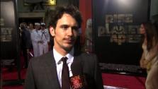 James Franco talks to OnTheRedCarpet.com at the Hollywood premiere of Rise of the Planet of the Apes. - Provided courtesy of OTRC