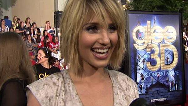 Dianna Agron talks to OnTheRedCarpetcom at the premiere of Glee the 3D 