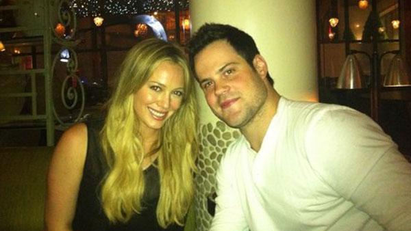 Hilary Duff and husband Mike Comrie in a photo from her official Twitter page. - Provided courtesy of Twitter.com/HilaryDuff Hilary Duff and husband Mike Comrie in a photo from her official Twitter page. - Provided courtesy of Twitter.com/HilaryDuff