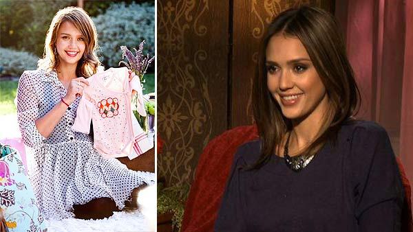 Jessica Alba appears in a photo posted on her Facebook page on July 28, 2011. She is holding a onesie at her baby shower. / Jessica Alba speaks in a video interview provided by Universal Pictures about the movie Little Fockers in December 2010. - Provided courtesy of Universal Pictures Jessica Alba appears in a photo posted on her Facebook page on July 28, 2011. She is holding a onesie at her baby shower. / Jessica Alba speaks in a video interview provided by Universal Pictures about the movie Little Fockers in December 2010. - Provided courtesy of Universal Pictures