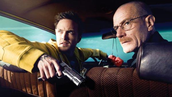 Bryan Cranston and Aaron Paul appear in a promotional photo for Breaking Bad. - Provided courtesy of AMC Bryan Cranston and Aaron Paul appear in a promotional photo for Breaking Bad. - Provided courtesy of AMC