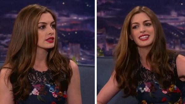 Anne Hathaway raps on Conan on an episode that aired on Aug 16 2011