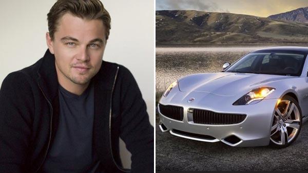 Left: Leonardo DiCaprio in an undated photo from his facebook page. Right: A promotional image of the 2012 Fisker Karma. - Provided courtesy of facebook.com/LeonardoDiCaprio / fiskerautomotive.com Left: Leonardo DiCaprio in an undated photo from his facebook page. Right: A promotional image of the 2012 Fisker Karma. - Provided courtesy of facebook.com/LeonardoDiCaprio / fiskerautomotive.com
