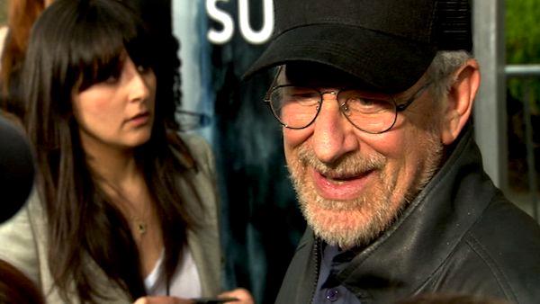Steven Spielberg talks to OnTheRedCarpet.com  at the premiere of the film 'Super 8' in Los Angeles, Wednesday, June 8, 2011.