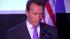 Arnold Schwarzenegger speaks at the Skirball...