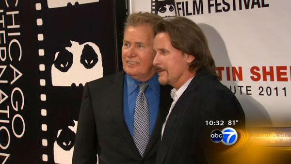 Martin Sheen and Emilio Estevez appear at the 47th Chicago International Film Festival on August 19, 2011. - Provided courtesy of WLS / WLS-TV Chicago Martin Sheen and Emilio Estevez appear at the 47th Chicago International Film Festival on August 19, 2011. - Provided courtesy of WLS / WLS-TV Chicago