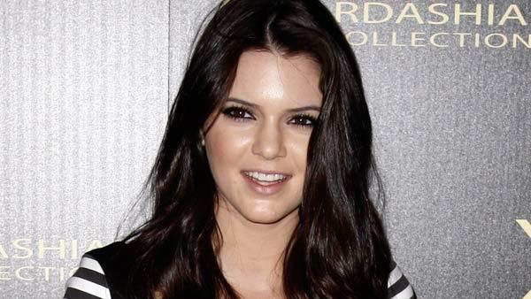 Kendall Kardashian arrives at the Kardashian Kollection launch party in Los