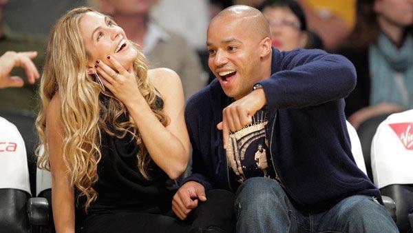 Donald Faison and CaCee Cobb appear in a photo posted on Cobb's Facebook page on May 28, 2010.
