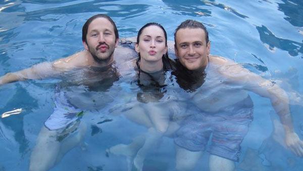Megan Fox, Chris ODowd and Jason Segel appears in a photo posted on her official Facebook page on August 20, 2011. - Provided courtesy of OTRC / Facebook.com/MeganFox Megan Fox, Chris ODowd and Jason Segel appears in a photo posted on her official Facebook page on August 20, 2011. - Provided courtesy of OTRC / Facebook.com/MeganFox