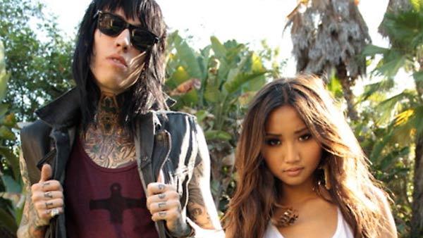 Trace Cyrus and Brenda Song appear in a promotional photo for the Southern 