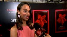 Zoe Saldana talks to OnTheRedCarpet.com at a screening for Colombiana in August 2011. - Provided courtesy of OTRC