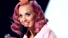 Katy Perry accepts the award for video of the year for Firework at the MTV Video Music Awards on Sunday Aug. 28, 2011, in Los Angeles. - Provided courtesy of AP / Matt Sayles