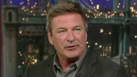 Alec Baldwin appears in still from the August 30 episode of the Late Show.