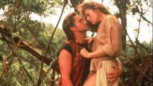 Michael Douglas and Kathleen Turner appear in a scene from the 1984 movie Romancing The Stone. - Provided courtesy of Twentieth Century Fox