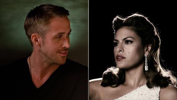 Ryan Gosling appears in a still from the 2011 film, Crazy, Stupid, Love. / Eva Mendes appears in a promotional photo for the 2008 film, The Spirit. - Provided courtesy of Warner Bros. Entertainment / Ben Glass / Lionsgate Ryan Gosling appears in a still from the 2011 film, Crazy, Stupid, Love. / Eva Mendes appears in a promotional photo for the 2008 film, The Spirit. - Provided courtesy of Warner Bros. Entertainment / Ben Glass / Lionsgate