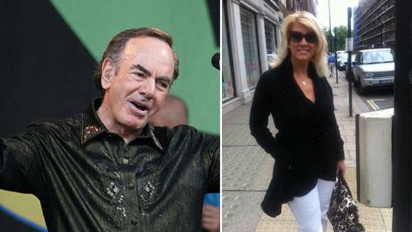 Neil Diamond performs at the Glastonbury music festival in the UK on June 29, 2008. / Neil Diamond Tweeted this photo of his new fiance Katie McNeil on Sept. 7, 2011. - Provided courtesy of flickr.com/photos/whiper / twitter.com/NeilDiamond/status/111481467409928192 Neil Diamond performs at the Glastonbury music festival in the UK on June 29, 2008. / Neil Diamond Tweeted this photo of his new fiance Katie McNeil on Sept. 7, 2011. - Provided courtesy of flickr.com/photos/whiper / twitter.com/NeilDiamond/status/111481467409928192