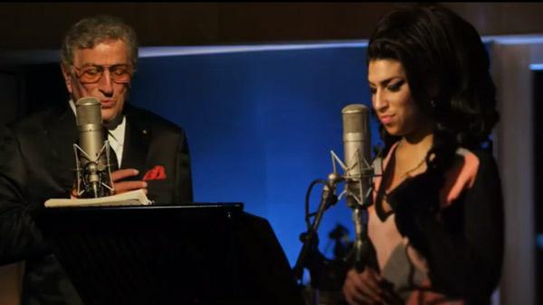 Amy Winehouse and Tony Bennett appear in a still from their Body and Soul music video. - Provided courtesy of Sony Music Entertainment Amy Winehouse and Tony Bennett appear in a still from their Body and Soul music video. - Provided courtesy of Sony Music Entertainment