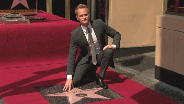 Neil Patrick Harris appears at his star ceremony on the Hollywood Walk of Fame on Sept. 15, 2011.