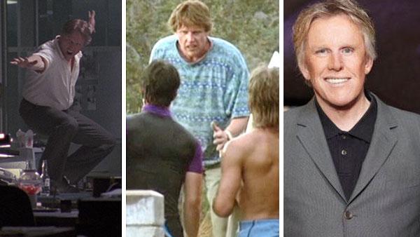 Gary Busey appears in scenes from the 1991 movie Point Break. / Gary Busey appears in a promotional photo for Celebrity Apprentice in 2011. - Provided courtesy of JVC Entertainment Networks / Largo Entertainment / 20th Century Fox / NBC Gary Busey appears in scenes from the 1991 movie Point Break. / Gary Busey appears in a promotional photo for Celebrity Apprentice in 2011. - Provided courtesy of JVC Entertainment Networks / Largo Entertainment / 20th Century Fox / NBC